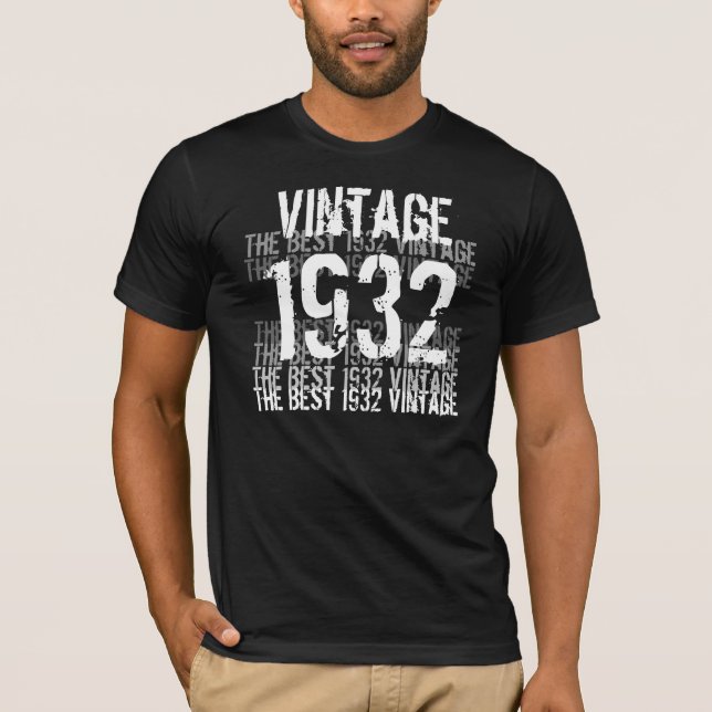 Camiseta 1932 Vintage - Aniversário (Frente)