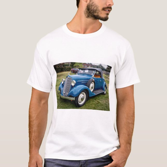Camiseta 1934, carro clássico Chevrolet Roadster (Frente)