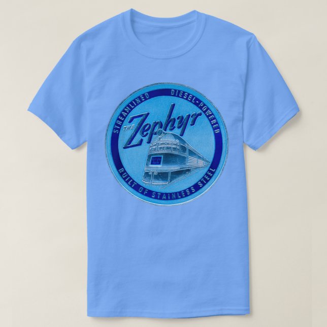 Camiseta 1934 O Comboio De Passageiros Zephyr (Frente do Design)