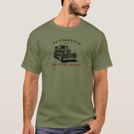 Camiseta 1934 Plymouth. Chrysler. Mopar. Barra verde ' 34.