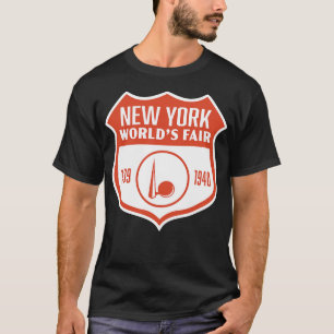 Camiseta 193940 New York World Fair Retro Shield Orange (Bl
