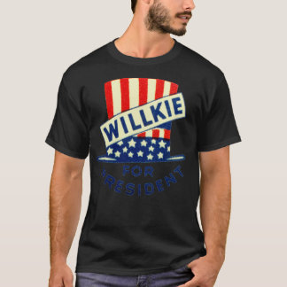 Camiseta 1940 Willkie para Presidente