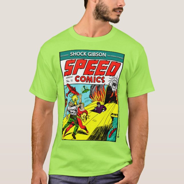 Camiseta 1940's SPEED Comics  (Frente)
