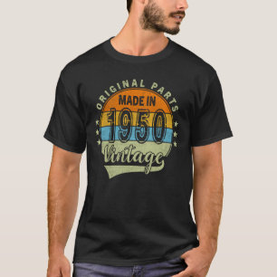 Camiseta 1950 - 75 anos Presente de Aniversário para Homens