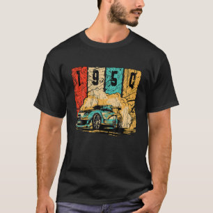 Camiseta 1950 Birthday Vintage Drift Car Retro Drifting