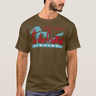 Camiseta 1950 Lake Central Airlines Sujidade
