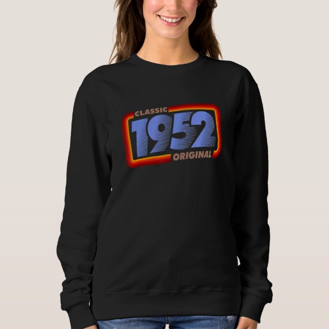 Camiseta 1952 Clássico Retro Original Dia de Aniversário (Frente)