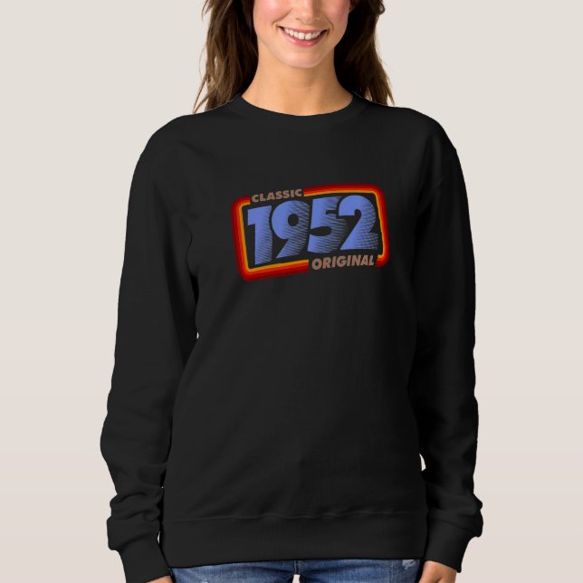 Camiseta 1952 Clássico Retro Original Dia de Aniversário   (Frente)