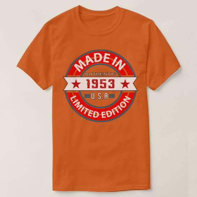 Camiseta 1953 70 Anos (Frente do Design)