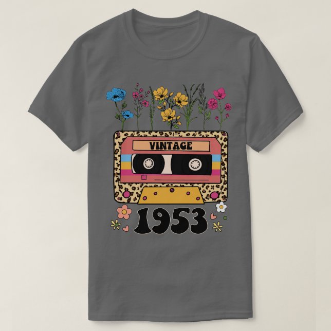 Camiseta 1953 Aniversário Dotação do Aniversário (Frente do Design)
