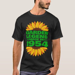 Camiseta 1954 Aniversário & Lenda do Jardim Vintage 1954 Fe
