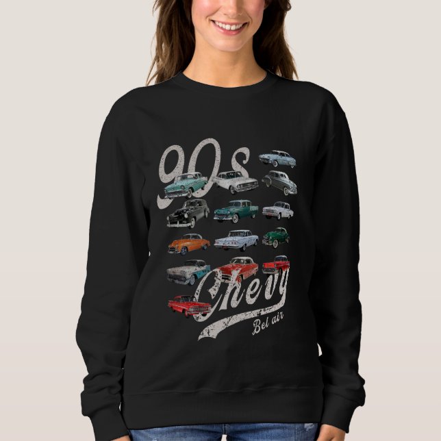 Camiseta 1956 1957 1953 1955 56 57 90s chevys bel air (Frente)