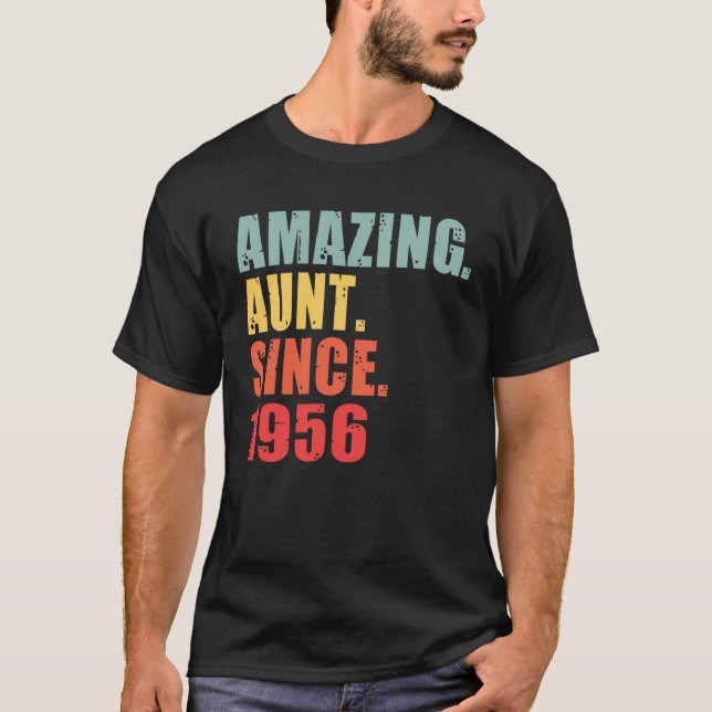 Camiseta 1956 Amazing Aunt Since 1956 (Frente)