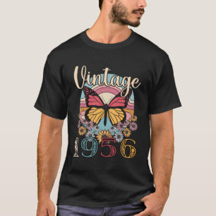 Camiseta 1956 Flor De Borboleta 67º