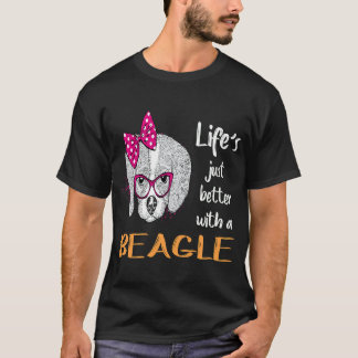 Camiseta 195 A Vida é Melhor Com Um Beagle