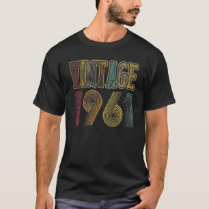 Camiseta 1961 61 Anos De Idade 61ruas Aniversário Retro Vin