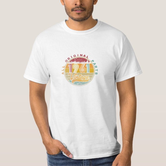 Camiseta 1961 Vintage 64º aniversário 64 (Frente)
