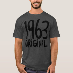 Camiseta 1963 nascer original em 1963 Ano de Nascimento 196