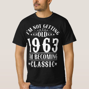 Camiseta 1963 - Tornando-se o estilo clássico de imagem