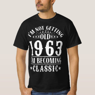 Camiseta 1963 - Tornando-se o estilo clássico de imagem