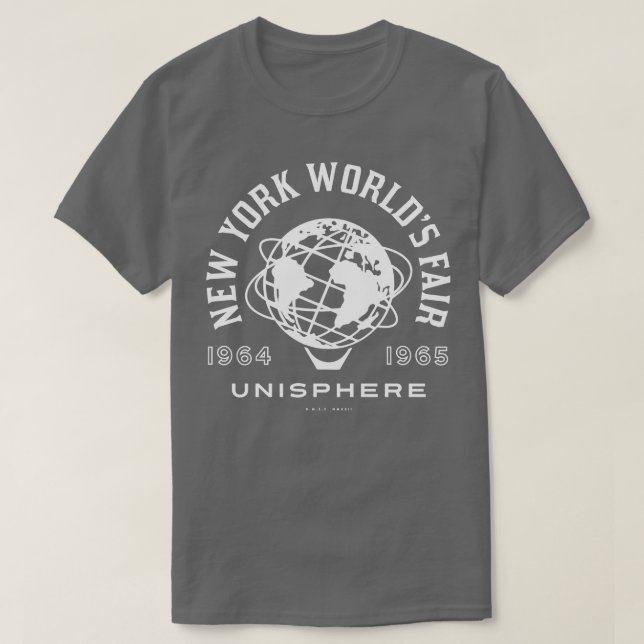 Camiseta 196465, Nova York: Liberdade Justa Mundial com Ano (Frente do Design)