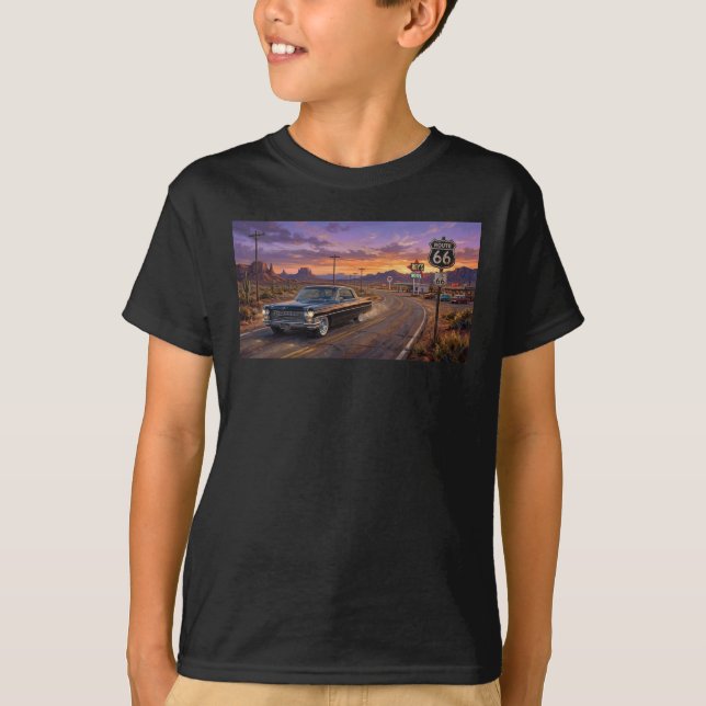 Camiseta 1964 Cadillac na Rota 66 (Frente)
