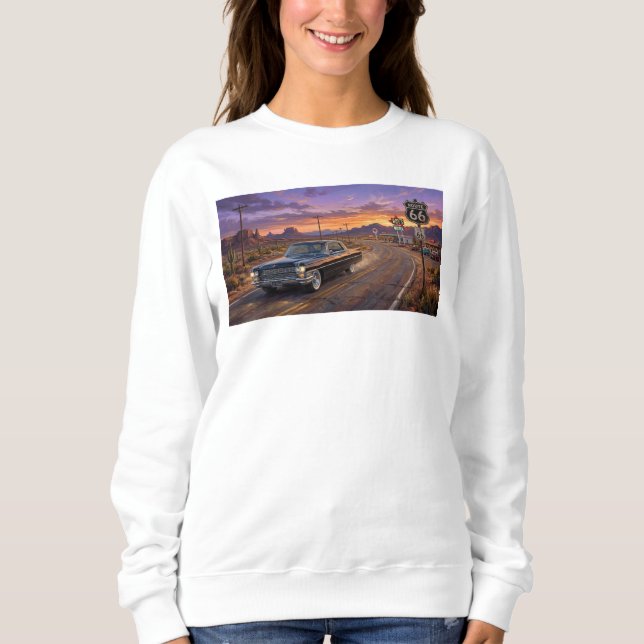 Camiseta 1964 Cadillac na Rota 66 (Frente)