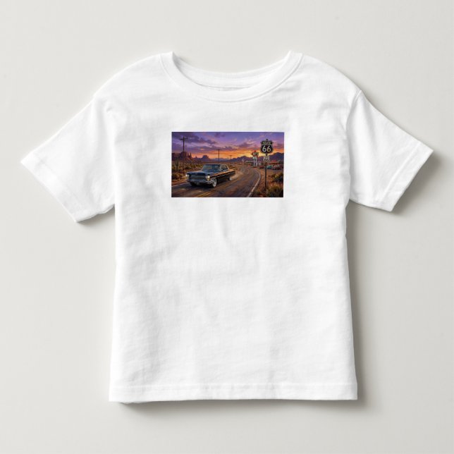 Camiseta 1964 Cadillac na Rota 66 (Frente)