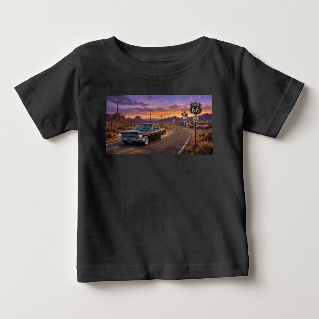 Camiseta 1964 Cadillac na Rota 66 (Frente)