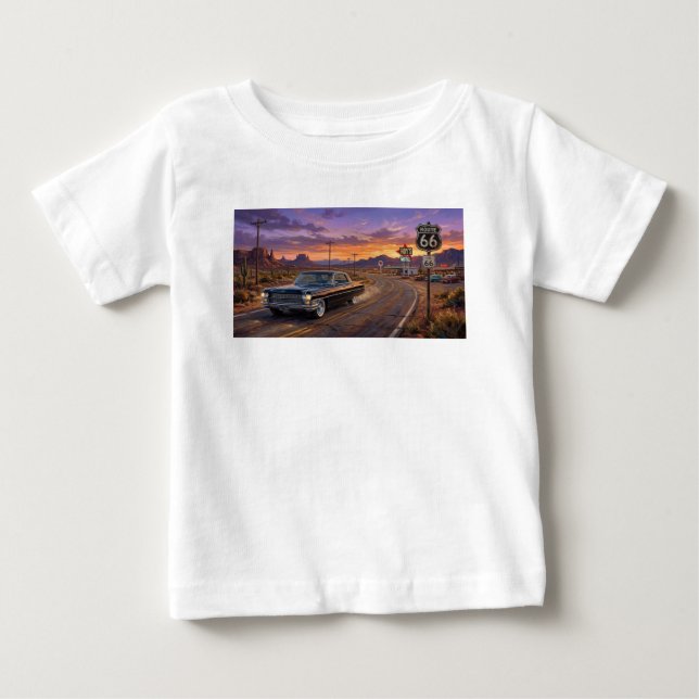 Camiseta 1964 Cadillac na Rota 66 (Frente)
