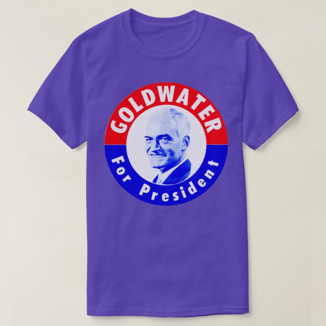 Camiseta 1964 Goldwater para Presidente (Frente do Design)