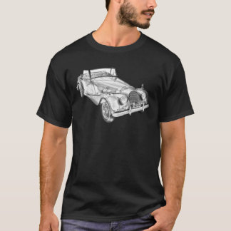 Camiseta 1964 Morgan Plus 4 Transversable Sports Car Illust