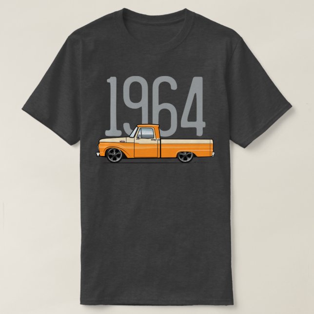 Camiseta 1964 Orange e Tan (Frente do Design)