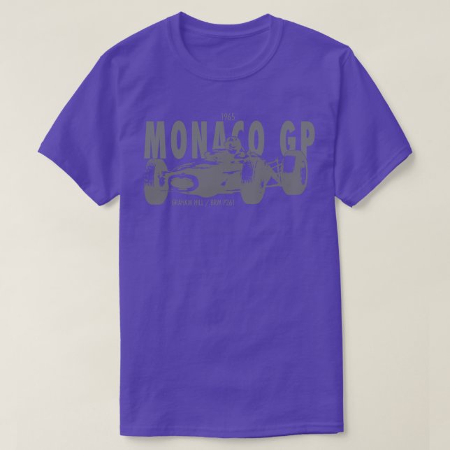 Camiseta 1965 GP Graham Hill Mônaco (Frente do Design)