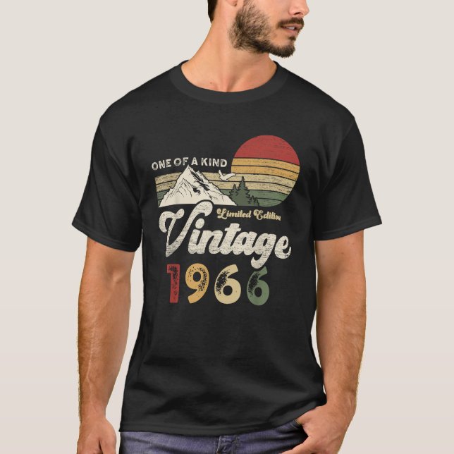 Camiseta 1966 Design Engraçado Retrô Para Presente Bday Nas (Frente)
