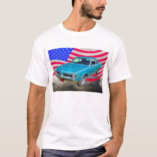 Camiseta 1966 Pontiac Le Mans e bandeira americana