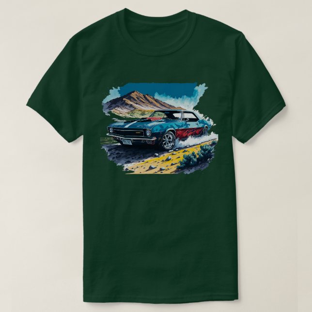 Camiseta 1967 Chevrolet Camaro RS (Frente do Design)