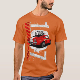 Camiseta 1967 Patriótico Americano V8 Muscle Pony Mustang