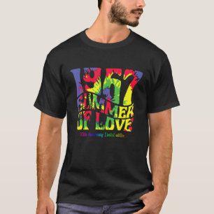 Camiseta 1967 Summer Of Love Hippie 55º Aniversário Addit