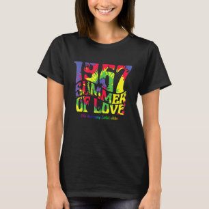 Camiseta 1967 Summer Of Love Hippie 55º Aniversário Addit