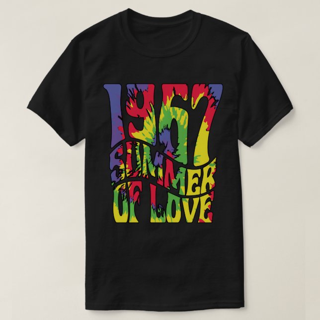 Camiseta 1967 Summer Of Love Hippie Beach Perfect Summer Lo (Frente do Design)