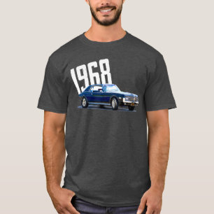 Camiseta 1968 68 Mercury Cougar Azul Clássico Vintage Antig