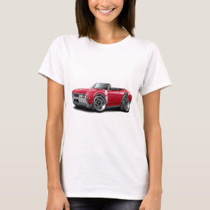 Camiseta 1968 Convertible Vermelho-Branco dos velhos 442