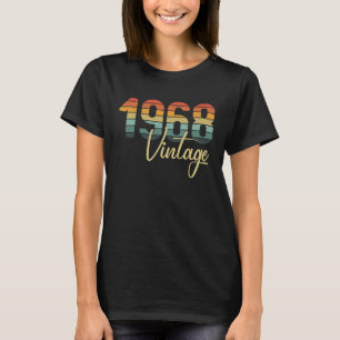Camiseta 1968 Todas As Partes Originais B Dia Vintage Retro