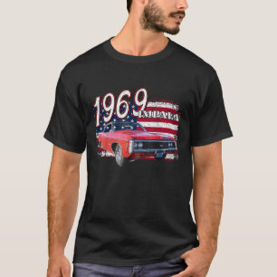 Camiseta 1969 69 impala lowrider 4º De Julho Americano