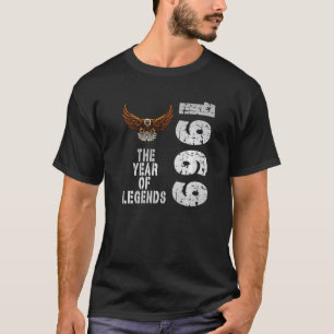 Camiseta 1969 ano de nascimento 1969 Ano de aniversário das