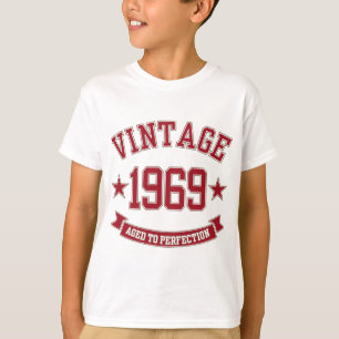 Camiseta 1969 Vintage Com Idade Superior À Perfecção