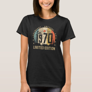 Camiseta 1970 52º Aniversário 52 Anos