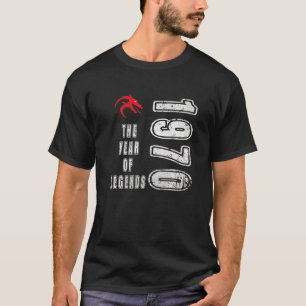 Camiseta 1970 ano de nascimento 1970 Ano de aniversário das