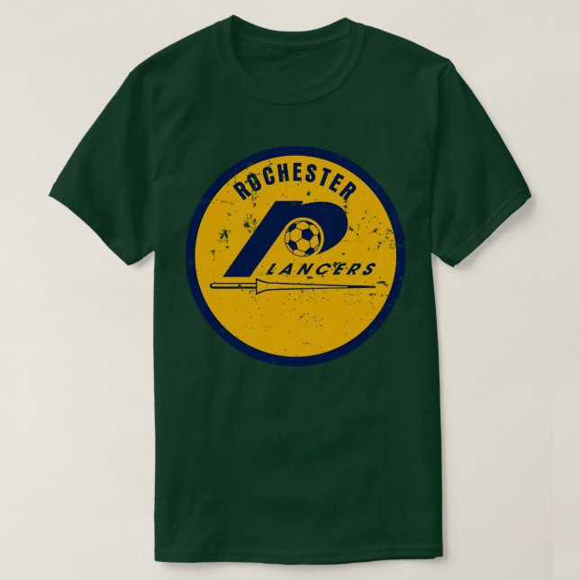 Camiseta 1970 Rochester Lancers Vintage Soccer (Frente do Design)